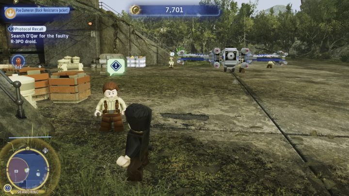 Porozmawiajcie z płaczącym członkiem ruchu oporu przy bunkrze nr 1 i idźcie we wskazane przez niego miejsce - LEGO Skywalker Saga: Protokół zwrotu (Protocol Recall) - solucja, opis przejścia - LEGO Skywalker Saga - poradnik do gry