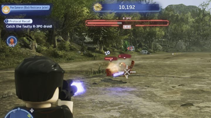 Zacznijcie strzelać do droida - LEGO Skywalker Saga: Protokół zwrotu (Protocol Recall) - solucja, opis przejścia - LEGO Skywalker Saga - poradnik do gry