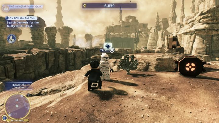 Sterując droidem protokolarnym, porozmawiajcie ze zleceniodawcą i przyjmijcie zadanie - LEGO Skywalker Saga: Konserwacyjne komplikacje (For OOM the Bell Tolls) - solucja, opis przejścia - LEGO Skywalker Saga - poradnik do gry