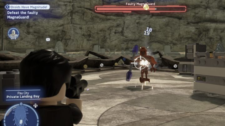 Idźcie do obszaru poszukiwań i pokonajcie wadliwego droida - LEGO Skywalker Saga: Grymasy magna guarda (Droids Have Magnitude) - solucja, opis przejścia - LEGO Skywalker Saga - poradnik do gry