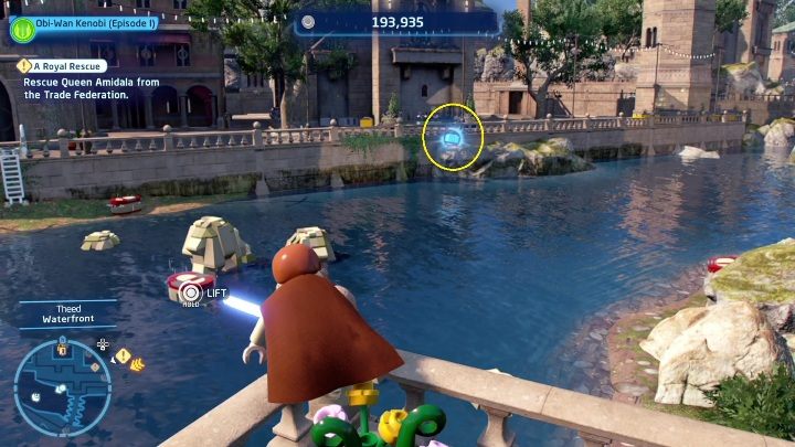 Rodzaj znajdźki: Łamigłówka - Klocek Kyber - LEGO Skywalker Saga: Theed - lista wszystkich łamigłówek (cz. 1) - LEGO Skywalker Saga - poradnik do gry