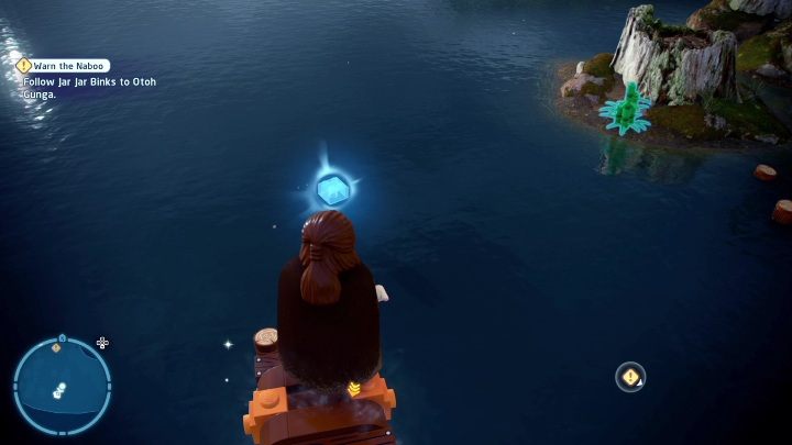 Aby dostać się do klocka Kyber trzeba użyć Mocy Jedi - LEGO Skywalker Saga: Jezioro Paonga - lista wszystkich łamigłówek - LEGO Skywalker Saga - poradnik do gry