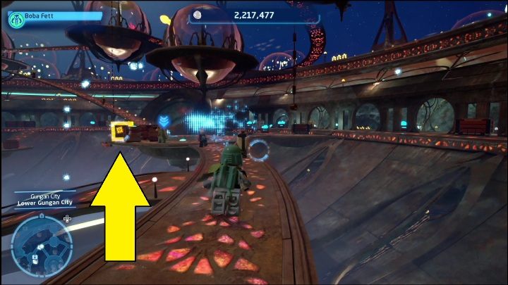 Ten klocek zdobędziecie dzięki postaci z klasy Łowców Nagród - LEGO Skywalker Saga: Jezioro Paonga - lista wszystkich łamigłówek - LEGO Skywalker Saga - poradnik do gry