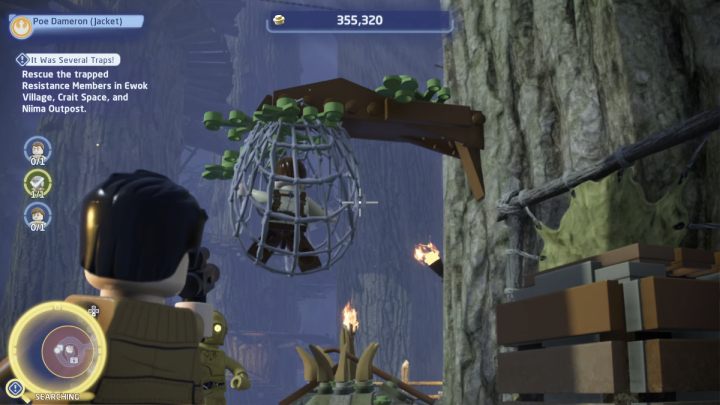 Następnie polećcie na planetę Endor do wioski ewoków i idźcie do obszaru poszukiwań - LEGO Skywalker Saga: To było kilka pułapek (It Was Several Traps) - solucja, opis przejścia - LEGO Skywalker Saga - poradnik do gry