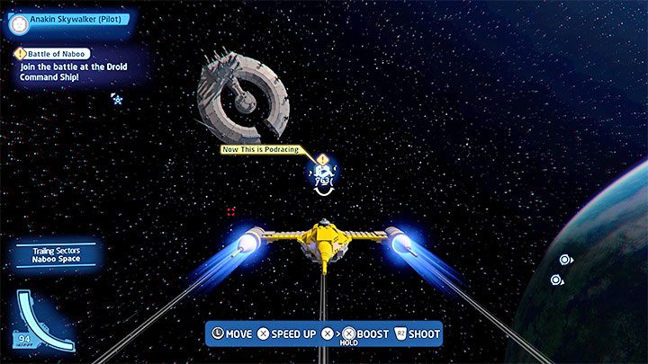 Po wygraniu bitwy z armią droidów akcja przeniesie się w przestrzeń kosmiczną - LEGO Skywalker Saga: To dopiero wyścigi (Now This is Podracing) - solucja, opis przejścia - LEGO Skywalker Saga - poradnik do gry
