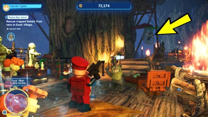 4 osoba wisi przy świątyni C-3PO - LEGO Skywalker Saga: Rebeliancka sieć (Rebel Net Work) - solucja, opis przejścia - LEGO Skywalker Saga - poradnik do gry