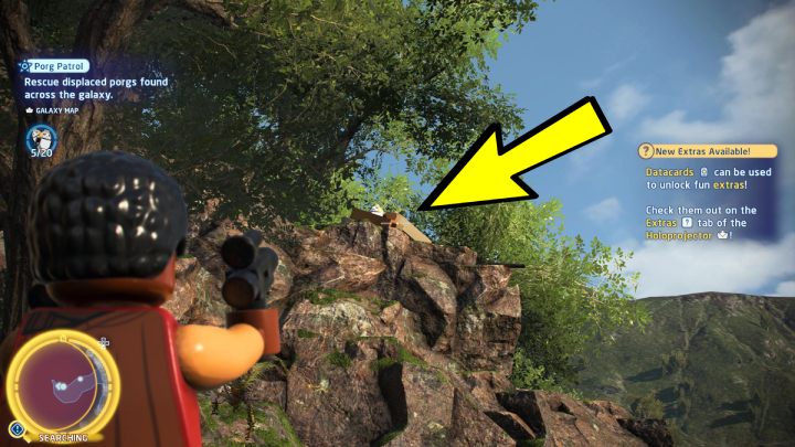 Porg znajduje się na skale przy jeziorze - LEGO Skywalker Saga: Porgowy patrol (Porg Patrol) - solucja, opis przejścia - LEGO Skywalker Saga - poradnik do gry