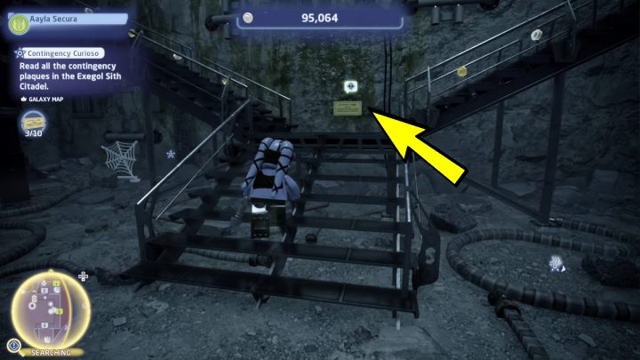 Tabliczka wisi przy schodach - LEGO Skywalker Saga: Koneser kryzysów (Contingency Curioso) - solucja, opis przejścia - LEGO Skywalker Saga - poradnik do gry