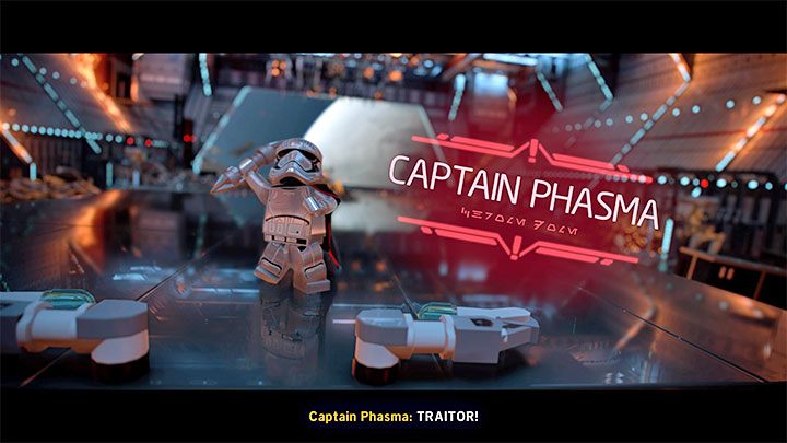 Kapitan Phasma (Captain Phasma) po raz pierwszy pojawiła się w epizodzie 7, przy czym w trakcie rozgrywania epizodu 8 (Ostatni Jedi) ponownie stanie na Waszej drodze - LEGO Skywalker Saga: Kapitan Phasma (Captain Phasma), epizod 8 - boss, jak pokonać? - LEGO Skywalker Saga - poradnik do gry