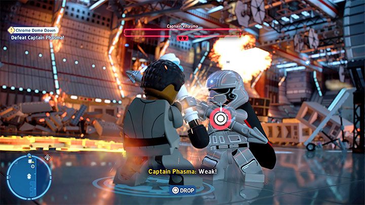 Kapitan Phasma po raz dziewiąty otrzyma obrażenia - LEGO Skywalker Saga: Kapitan Phasma (Captain Phasma), epizod 8 - boss, jak pokonać? - LEGO Skywalker Saga - poradnik do gry