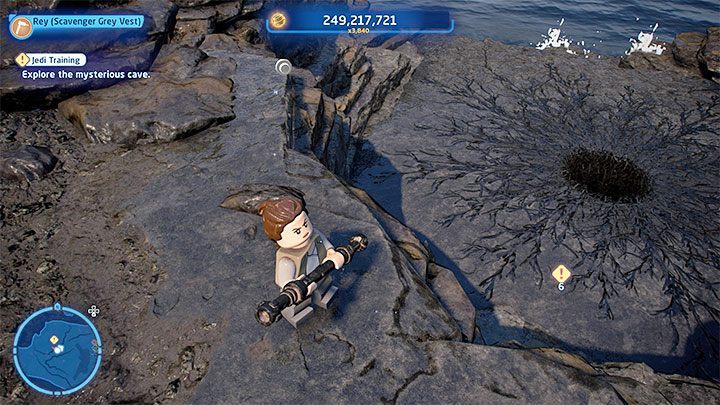 Otrzymacie zadanie zbadania tajemniczej jaskini (Mysterious Cave) - LEGO Skywalker Saga: Bliskie spotkania pierwszego Snokea (No Snoke Without Fire) - solucja, opis przejścia - LEGO Skywalker Saga - poradnik do gry