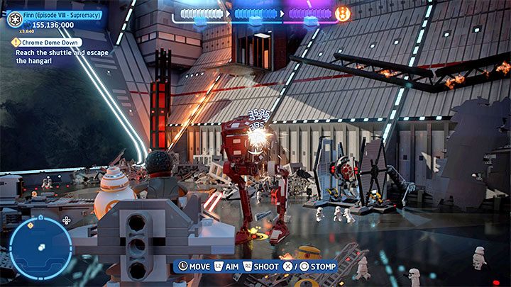 W końcowej części misji czeka Was jeszcze ucieczka ze statku Najwyższego Porządku - LEGO Skywalker Saga: Wielka puszka zgnieciona (Chrome Dome Down) - solucja, opis przejścia - LEGO Skywalker Saga - poradnik do gry
