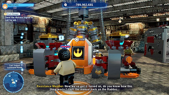 W środku znajdziecie urządzenie, które można zacząć przepychać - LEGO Skywalker Saga: Sól w oku Kylo (Ground A-salt) - solucja, opis przejścia - LEGO Skywalker Saga - poradnik do gry