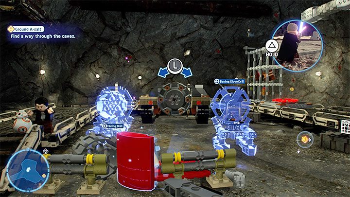 W przypadku kontrolowania drużyny, w skład której wchodzą Finn, Poke oraz BB-8 nie musicie śpieszyć się, gdyż w temacie starcia Lukea z Kylo Renem nie będzie chwilowo działo się nic nowego - LEGO Skywalker Saga: Sól w oku Kylo (Ground A-salt) - solucja, opis przejścia - LEGO Skywalker Saga - poradnik do gry