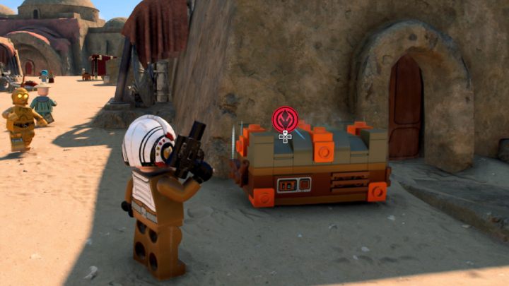 Niektóre skrzynie lub inne przedmioty mogą zostać podniesione tylko i wyłącznie przy użyciu Mocy Jedi - LEGO Star Wars The Skywalker Saga: Moce Jedi - działanie - LEGO Skywalker Saga - poradnik do gry