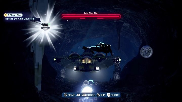 Następna część minizestawu schowana jest w drugiej części lokacji, gdy rozpoczyna się walka z Colo Claw Fish - LEGO Skywalker Saga: Mroczne widmo - lista znajdziek i nagrody - LEGO Skywalker Saga - poradnik do gry