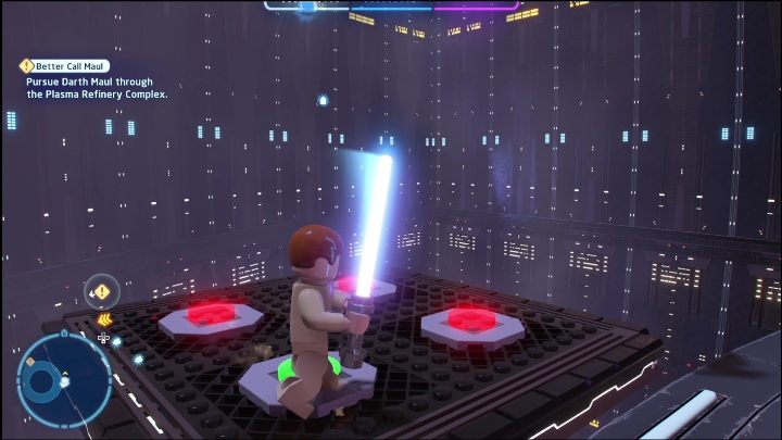 Tę znajdźkę zobaczycie na drugim piętrze areny - LEGO Skywalker Saga: Mroczne widmo - lista znajdziek i nagrody - LEGO Skywalker Saga - poradnik do gry