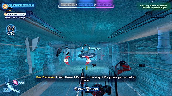 Poziom ten posiada 3 wyzwania - LEGO Skywalker Saga: Poeskoki (A Skip and a Jump) - solucja, opis przejścia - LEGO Skywalker Saga - poradnik do gry