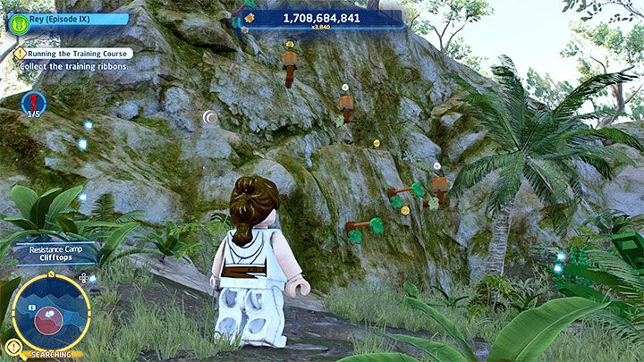 W miejscu z obrazka należy korzystać z drążków i doskakiwać do wystających elementów - LEGO Skywalker Saga: Teraz latają (They Fly Now) - solucja, opis przejścia - LEGO Skywalker Saga - poradnik do gry