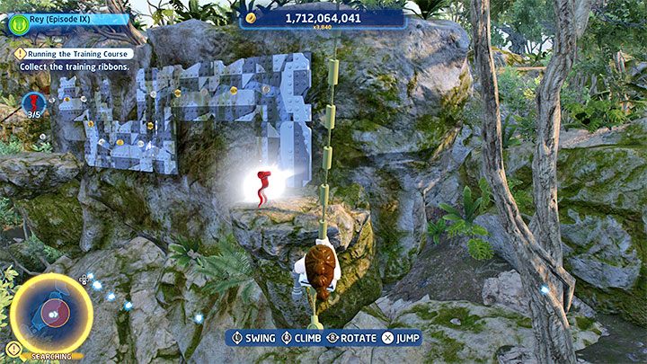 Musicie teraz korzystać z rozwieszonych lin i rozbujać się na każdej z nich - LEGO Skywalker Saga: Teraz latają (They Fly Now) - solucja, opis przejścia - LEGO Skywalker Saga - poradnik do gry