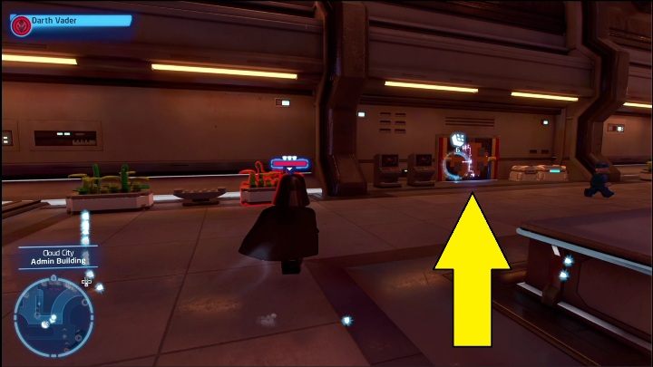 Klocek ukryty na drugim piętrze, po zachodniej stronie, został zamurowany za płytą - LEGO Skywalker Saga: Miasto w chmurach - lista wszystkich łamigłówek - LEGO Skywalker Saga - poradnik do gry