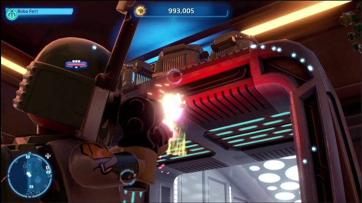 Ten klocek leży nad wejściem do budynku - LEGO Skywalker Saga: Miasto w chmurach - lista wszystkich łamigłówek - LEGO Skywalker Saga - poradnik do gry