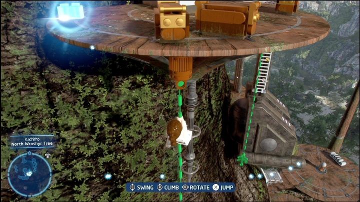 Do tego klocka najlepiej udać się zaraz po zdobyciu Droga przez drzewa (Treetop Traversal) - LEGO Skywalker Saga: Kachirho - lista wszystkich łamigłówek - LEGO Skywalker Saga - poradnik do gry