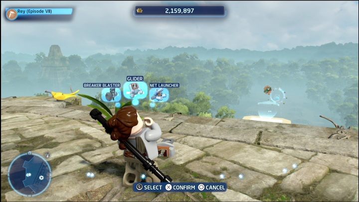 Ta znajdźka wisi w powietrzu, spory kawałek od budowli - LEGO Skywalker Saga: Wielka Świątynia - lista wszystkich łamigłówek - LEGO Skywalker Saga - poradnik do gry