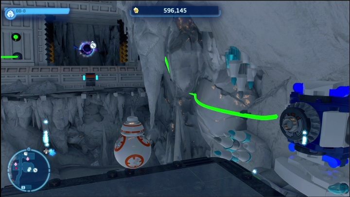 Ten statek znajduje się w niewielkim pomieszczeniu, zaraz za metalowa blachą - LEGO Skywalker Saga: Baza Echo - lista wszystkich łamigłówek - LEGO Skywalker Saga - poradnik do gry