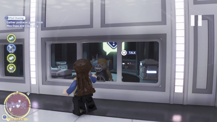 Niedaleko fontanny będzie stała również kobieta, która wskaże Wam sklep, w którym kupicie ostatnią część do ścigacza - LEGO Skywalker Saga: Ściganie ścigaczy (Pod Chasing) - solucja, opis przejścia - LEGO Skywalker Saga - poradnik do gry