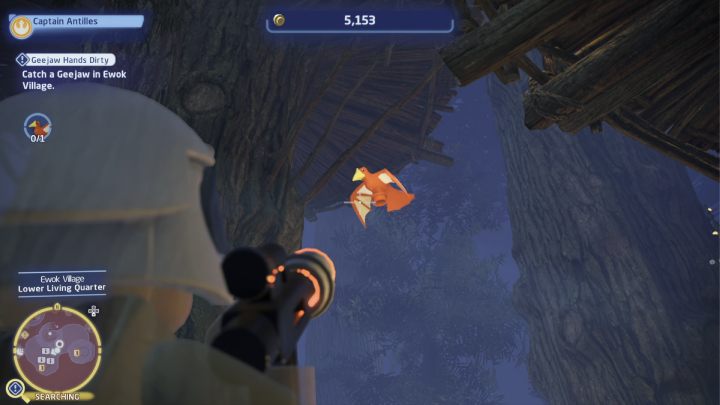 Przełączcie postać na bohatera z bronią dystansową i zacznijcie strzelać do ptaka - LEGO Skywalker Saga: Mam cię na oku kondorosmoku (Geejaw Hands Dirty) - solucja, opis przejścia - LEGO Skywalker Saga - poradnik do gry