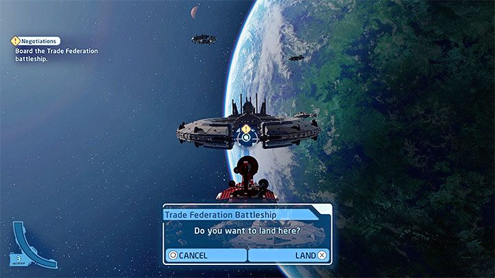 Rozpoczynacie w przestrzeni kosmicznej, przy czym nie musicie nikogo atakować i nie jest też wymagane jej dokładne zbadanie - LEGO Skywalker Saga: Ktoś silniejszy (A Bigger Fish) - solucja, opis przejścia - LEGO Skywalker Saga - poradnik do gry