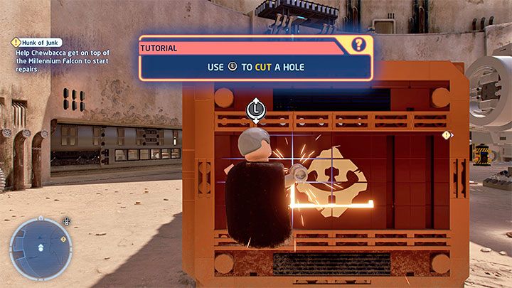 Czynności powiązane z naprawą Sokoła Millennium możecie wykonywać w nieco innej kolejności do zaprezentowanej poniżej - LEGO Skywalker Saga: Sterta złomu (Hunk of Junk) - solucja, opis przejścia - LEGO Skywalker Saga - poradnik do gry