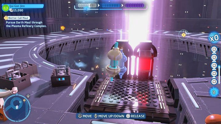 Podczas badania bocznego obszaru natraficie na nowe droidy oraz na uszkodzoną windę, którą można na szczęście łatwo naprawić - użyjcie Mocy na komponencie, który odpadł od windy i umieśćcie go w pasującym slocie - LEGO Skywalker Saga: Darth Maul - boss, jak pokonać? - LEGO Skywalker Saga - poradnik do gry