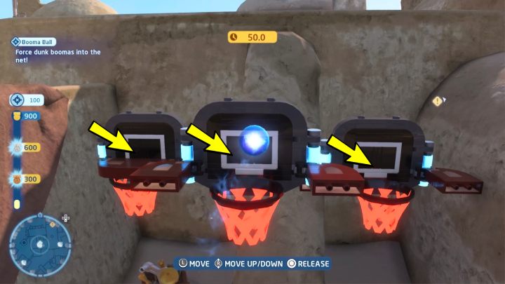 Za pomocą mocy Jedi podnieście piłkę i wrzućcie ją do jednego z unoszących się koszy - LEGO Skywalker Saga: Tatooine - próby, solucja, opis przejścia - LEGO Skywalker Saga - poradnik do gry