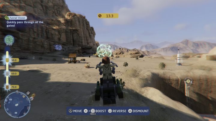 Próba polega na przejechaniu przez 20 bram w jak najkrótszym czasie - LEGO Skywalker Saga: Tatooine - próby, solucja, opis przejścia - LEGO Skywalker Saga - poradnik do gry