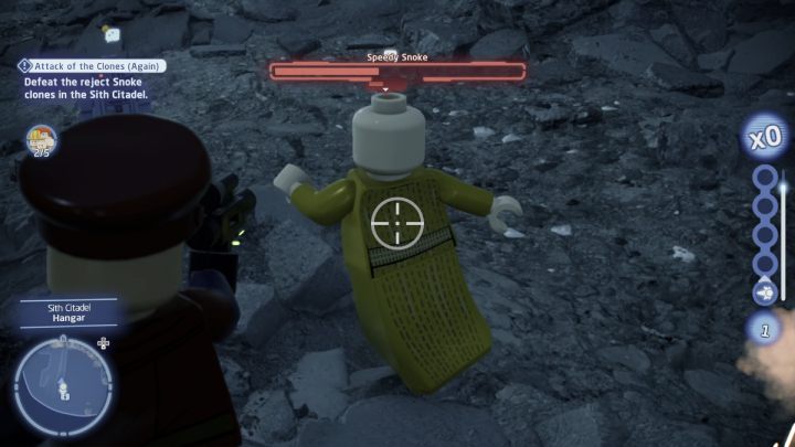 3 klon będzie przed Wami uciekał, podążajcie za nim i strzelajcie do niego - LEGO Skywalker Saga: Atak klonów następny (Attack of the Clones Again) - solucja, opis przejścia - LEGO Skywalker Saga - poradnik do gry
