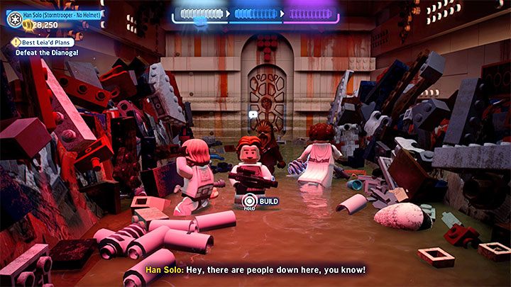 Po uporaniu się z bossem musicie jeszcze dodatkowo uniknąć zmiażdżenia - LEGO Skywalker Saga: Oca-lei-nie (Best Leiad Plans) - solucja, opis przejścia - LEGO Skywalker Saga - poradnik do gry
