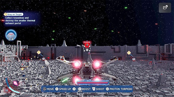 Poziom ten posiada 3 wyzwania - LEGO Skywalker Saga: Trzymaj się celu (Stay on Target) - solucja, opis przejścia - LEGO Skywalker Saga - poradnik do gry