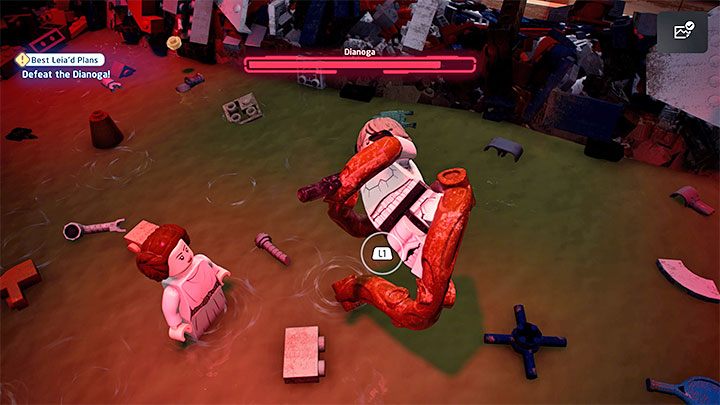 Boss będzie próbował łapać bohaterów - LEGO Skywalker Saga: Dianoga - boss, jak pokonać? - LEGO Skywalker Saga - poradnik do gry