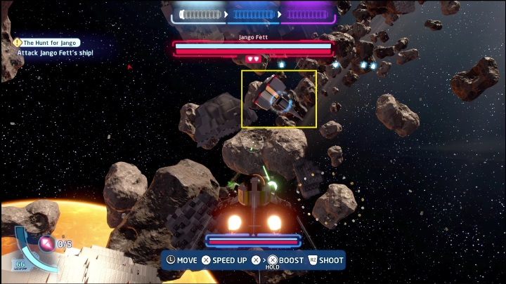 Walcząc w przestrzeni kosmicznej możecie niszczyć elementy, które dadzą wam kolejną część do minizestawu - LEGO Skywalker Saga: Atak klonów - lista znajdziek i nagrody - LEGO Skywalker Saga - poradnik do gry