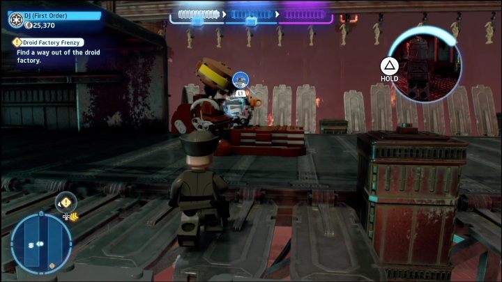 Po przedostaniu się dalej skorzystajcie z pomocy droida astromechanicznego, aby dostać się do ostatniej części zestawu - LEGO Skywalker Saga: Atak klonów - lista znajdziek i nagrody - LEGO Skywalker Saga - poradnik do gry