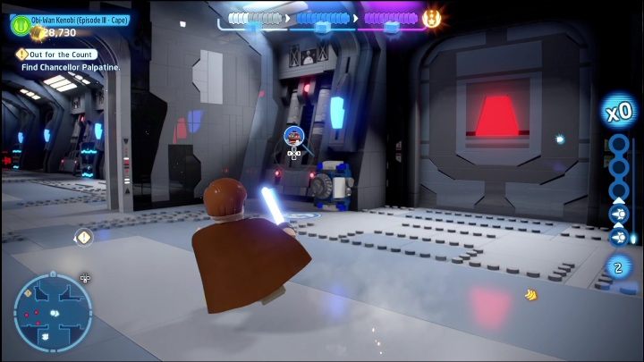 Aby zdobyć kolejną część potrzebujecie droida astromechanicznego do otwarcia drzwi - LEGO Skywalker Saga: Zemsta Sithów - lista znajdziek i nagrody - LEGO Skywalker Saga - poradnik do gry