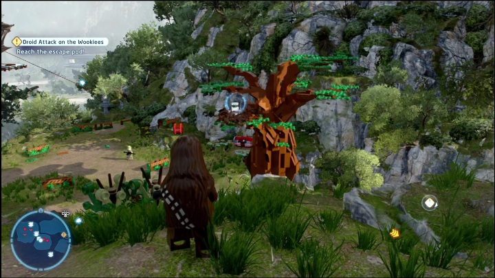 Kolejną część zdobędziecie wskakując na drzewo - LEGO Skywalker Saga: Zemsta Sithów - lista znajdziek i nagrody - LEGO Skywalker Saga - poradnik do gry