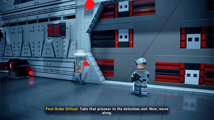 Wyruszcie głównym korytarzem - LEGO Skywalker Saga: Najwyższy początek (First Order of Business) - solucja, opis przejścia - LEGO Skywalker Saga - poradnik do gry