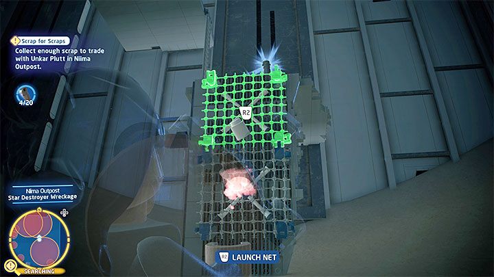 Pierwszym stworzonym gadżetem będzie Wyrzutnia sieci (Net Launcher) - LEGO Skywalker Saga: Nisko latający złom (Low Flying Garbage) - solucja, opis przejścia - LEGO Skywalker Saga - poradnik do gry