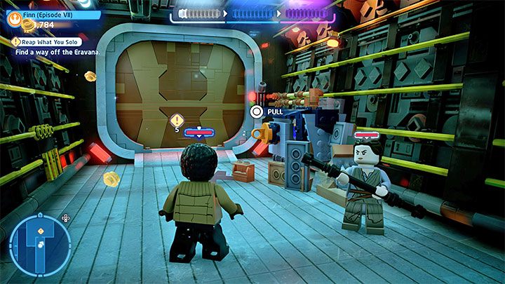 Po rozpoczęciu misji skorzystajcie z umiejętności Finna żeby złapać zaczep - LEGO Skywalker Saga: Kto Soloeje wiatr (Reap What You Solo) - solucja, opis przejścia - LEGO Skywalker Saga - poradnik do gry