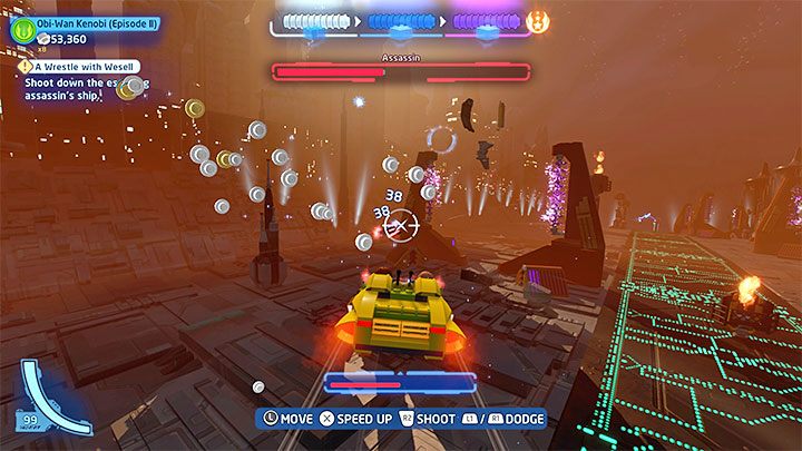 Poziom ten posiada 3 wyzwania - LEGO Skywalker Saga: Zamieszanie z Wesell (A Wrestle with Wesell) - solucja, opis przejścia - LEGO Skywalker Saga - poradnik do gry