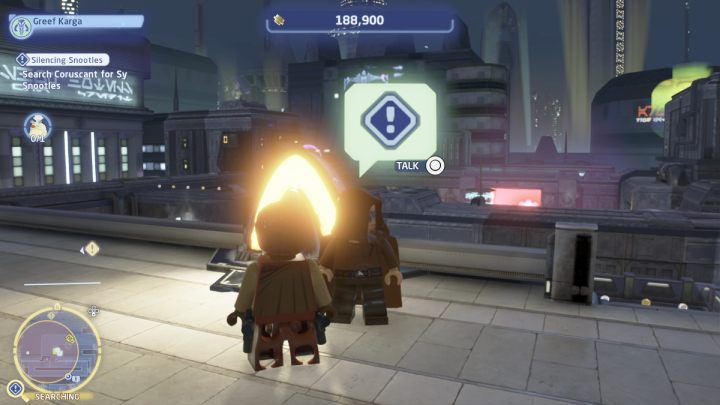 Skorzystajcie z szybkiej podróży i polećcie do dzielnicy Uscru na planecie Coruscant - LEGO Skywalker Saga: Uciszyć Snootles (Silencing Snootles) - solucja, opis przejścia - LEGO Skywalker Saga - poradnik do gry
