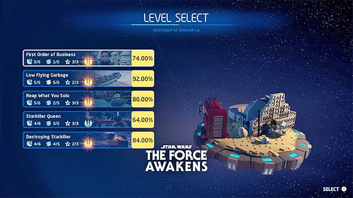 W LEGO Star Wars Skywalker Saga do zaliczenia jest 45 misji fabularnych (poziomów) z 9 części (epizodów) - LEGO Skywalker Saga: Porady na start - lista - LEGO Skywalker Saga - poradnik do gry